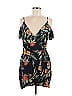 Love & Other Things 100% Viscose Tropical Black Cocktail Dress Size M - photo 1