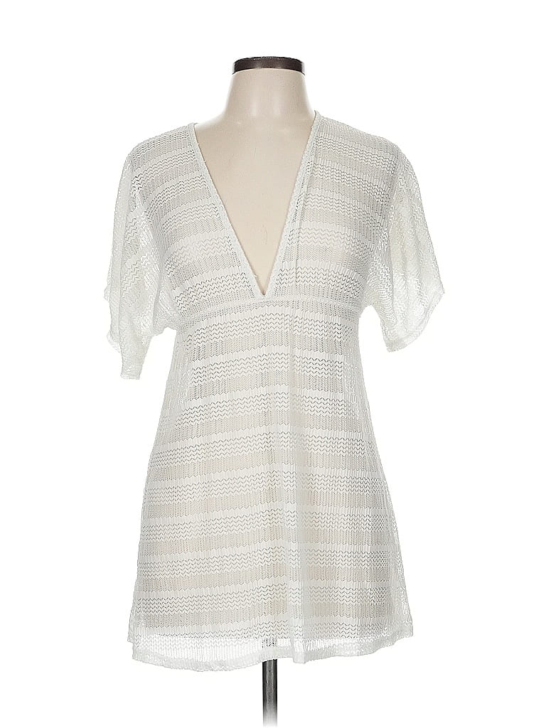 Pre-owned Jordan Taylor Short Sleeve Blouse In White