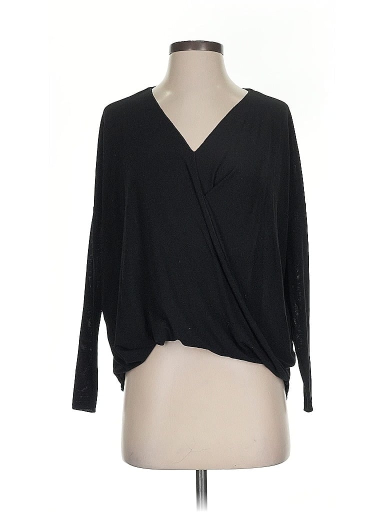 Pre-owned Altar'd State Long Sleeve Blouse In Black