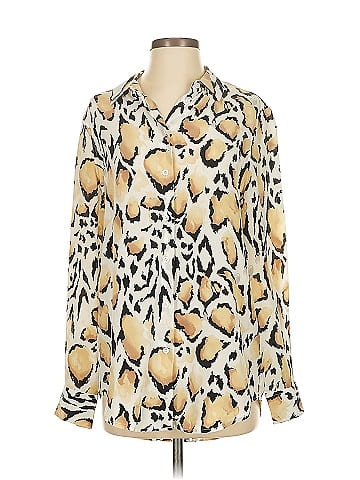Equipment Long Sleeve Silk Top (view 1)
