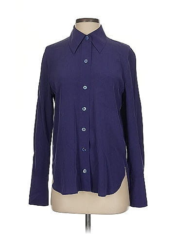 Equipment Long Sleeve Silk Top (view 1)