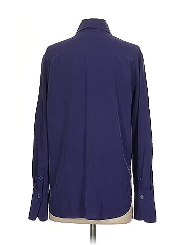 Equipment Long Sleeve Silk Top (view 2)