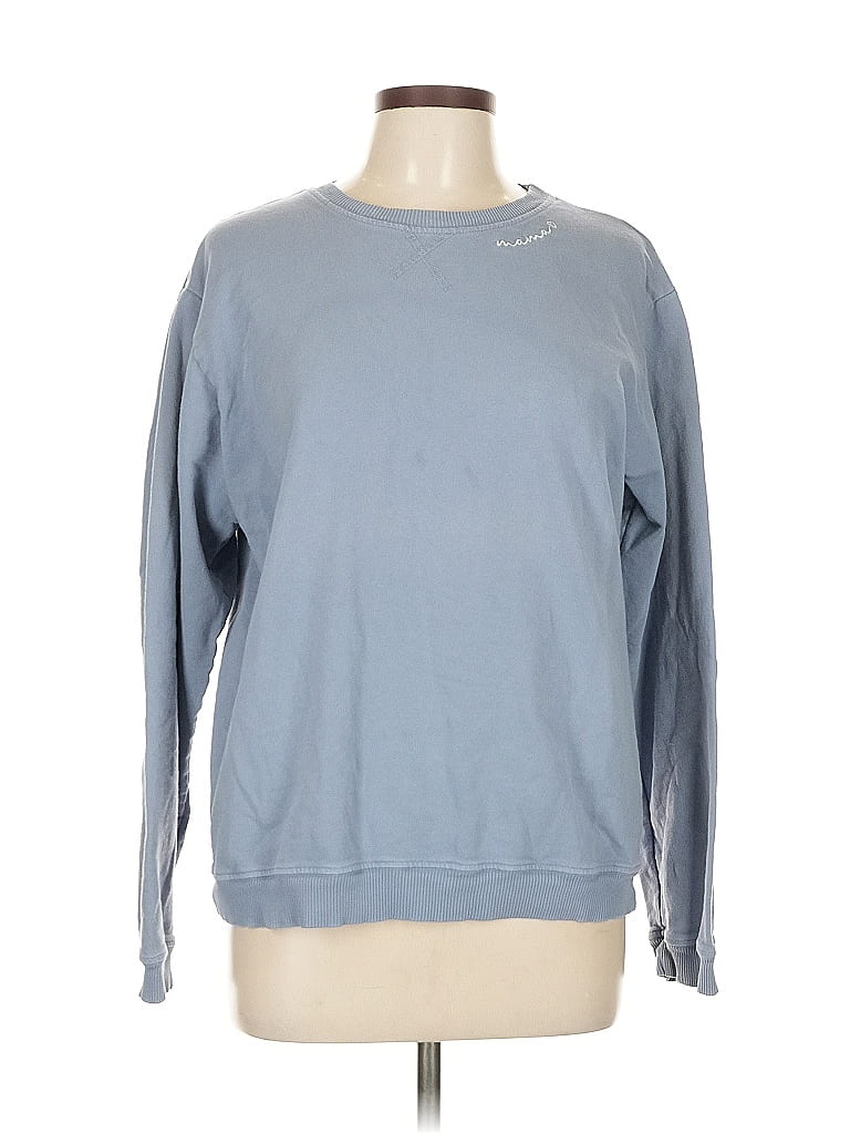 Pre-owned Assorted Brands Sweatshirt In Blue