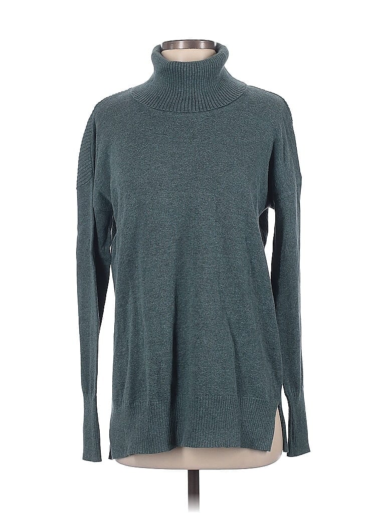 Pre-owned Max Studio Turtleneck Sweater In Blue