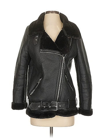 Zara Faux Leather Jacket (view 1)