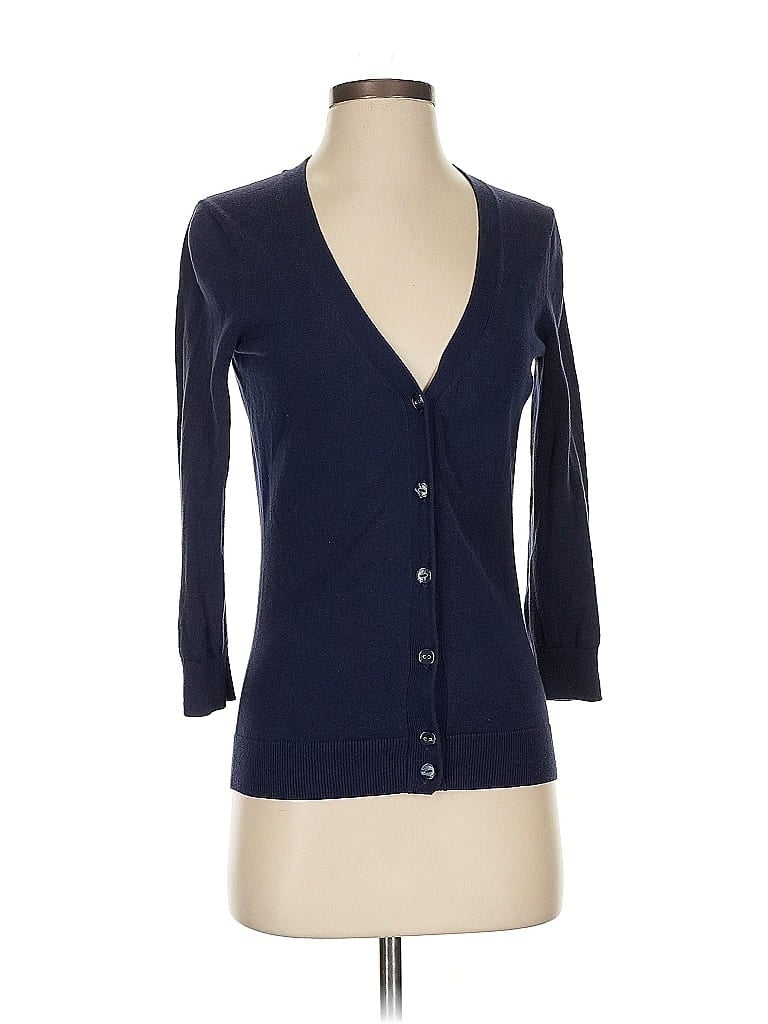 Pre-owned Tommy Hilfiger Cardigan Sweater In Blue