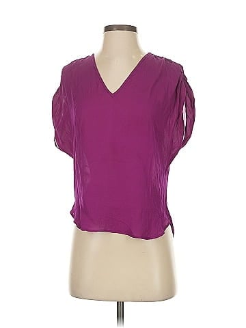 Haute Hippie Short Sleeve Silk Top (view 1)