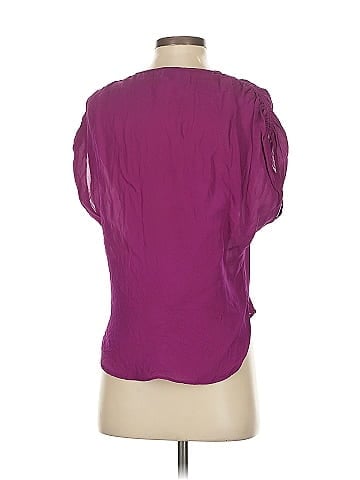 Haute Hippie Short Sleeve Silk Top (view 2)