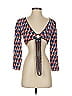 Ronny Kobo Blue Long Sleeve Top Size 1 - photo 1