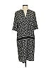 Halogen 100% Polyester Print Gray Casual Dress Size S - photo 1