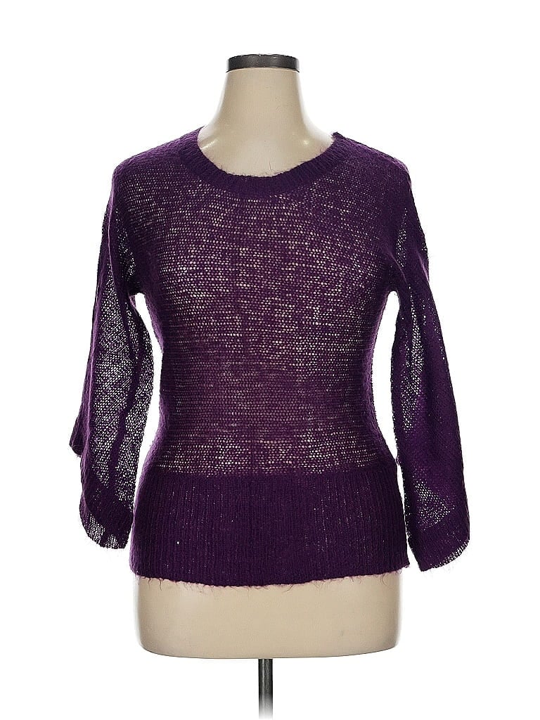 Pre-owned Delia's Pullover Sweater In Purple