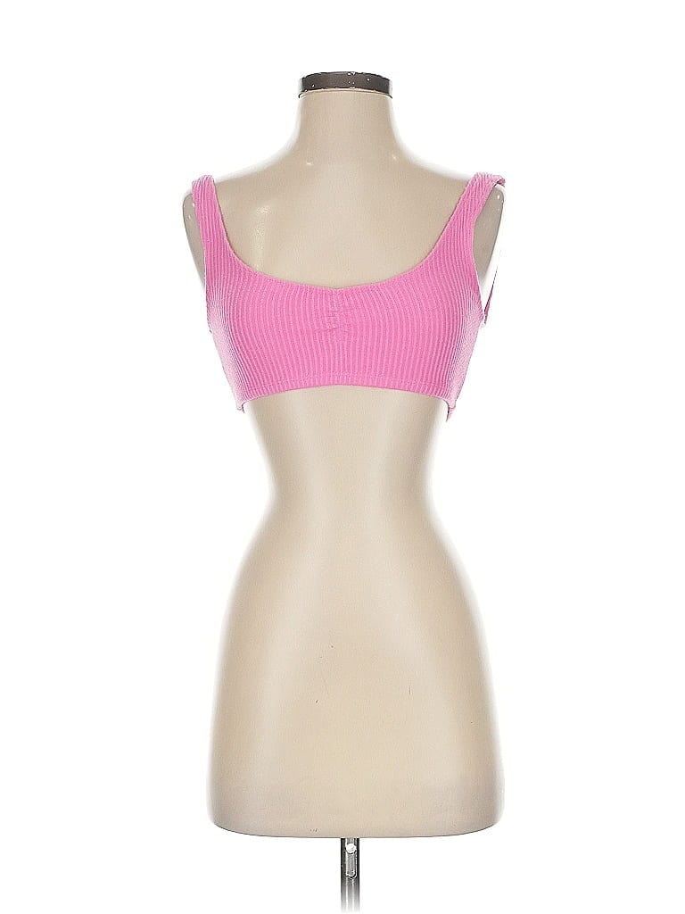 Pre-owned La Hearts Tank Top Pink Strapless Neckline Tops