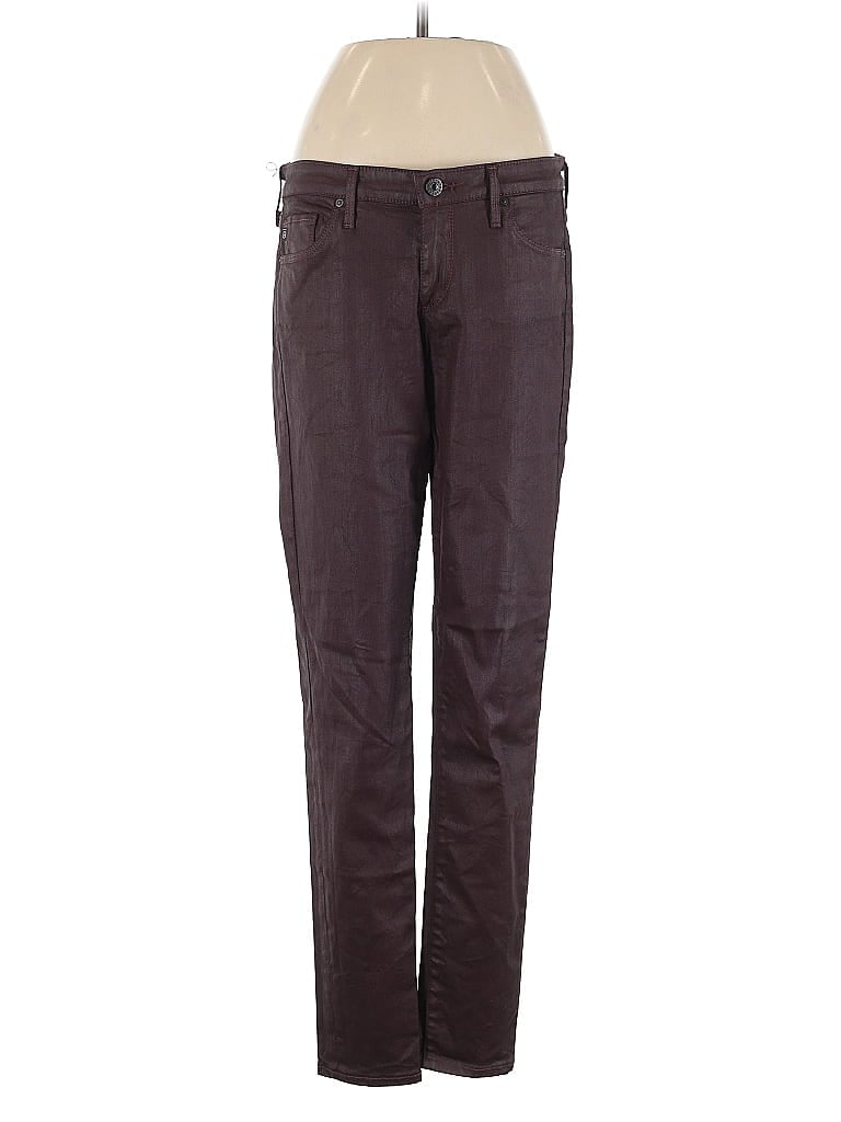 Pre-owned Adriano Goldschmied Dress Pants In Burgundy