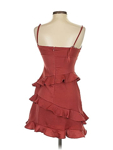 Altar'd State 100% Polyester Burgundy Cocktail Dress Size XS