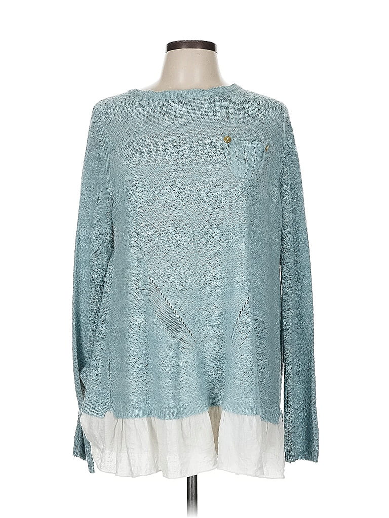 Pre-owned Assorted Brands Pullover Sweater In Blue