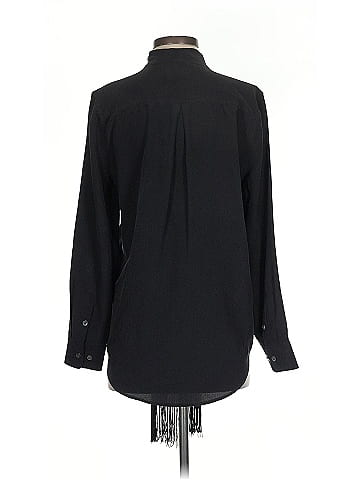 Equipment Long Sleeve Silk Top (view 2)