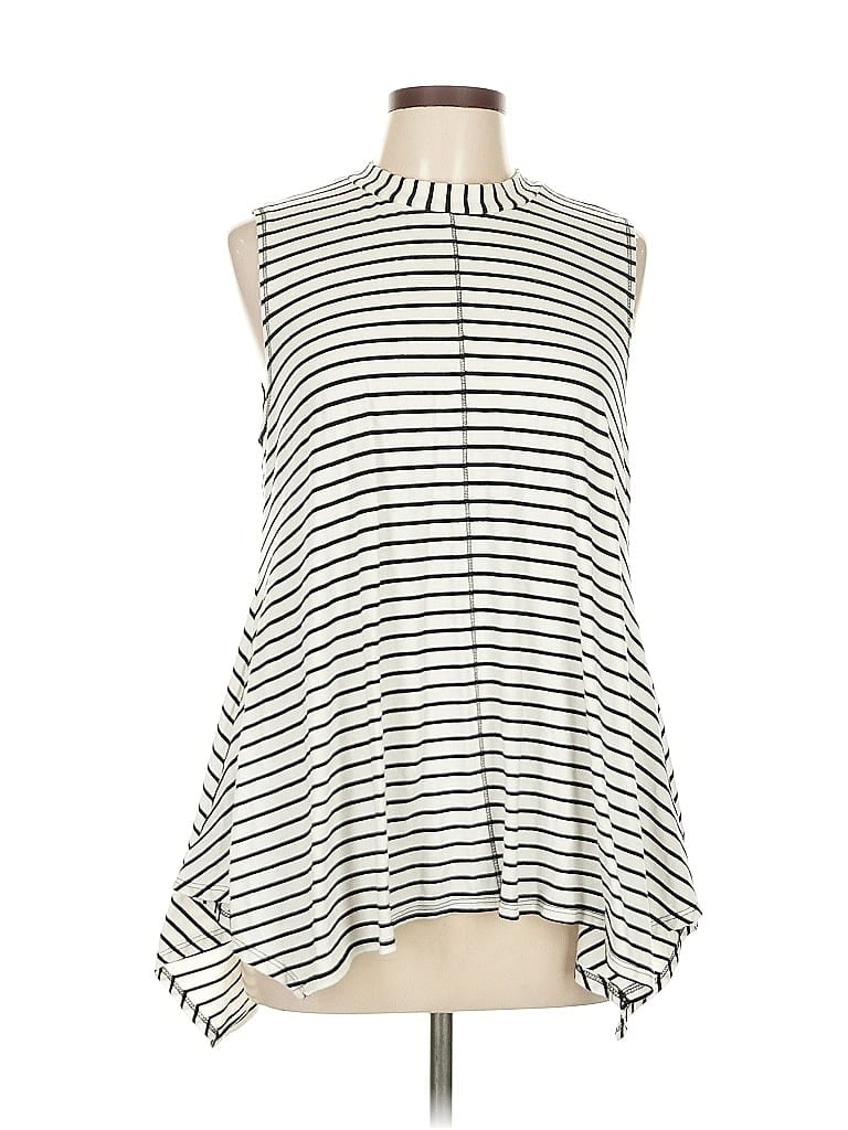 Pre-owned Style & Co Sleeveless Blouse In White