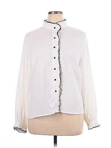 Allegra K Long Sleeve Blouse (view 1)
