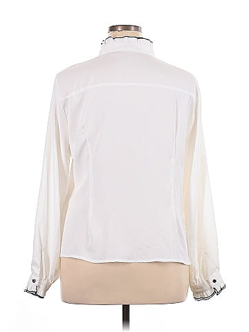 Allegra K Long Sleeve Blouse (view 2)