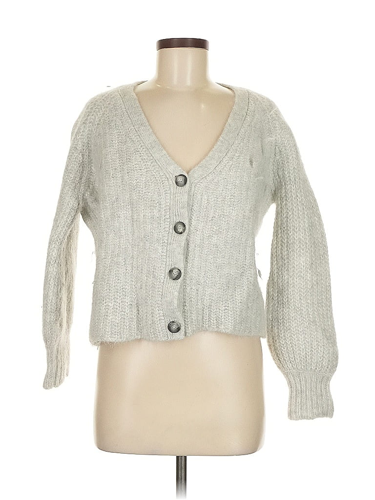 LA MAILLE SEZANE Paris Gray Wool Cardigan Size M - photo 1