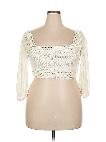 Blue Rain 3/4 Sleeve Top (view 1)