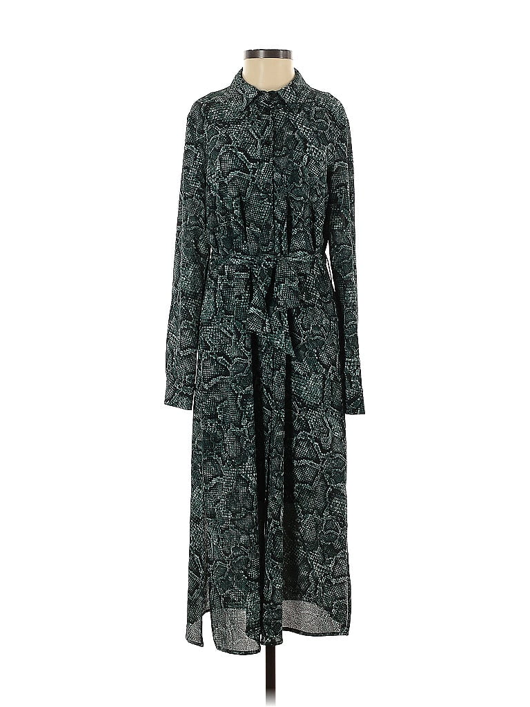 Pre-owned 1.state Casual Dress In Green