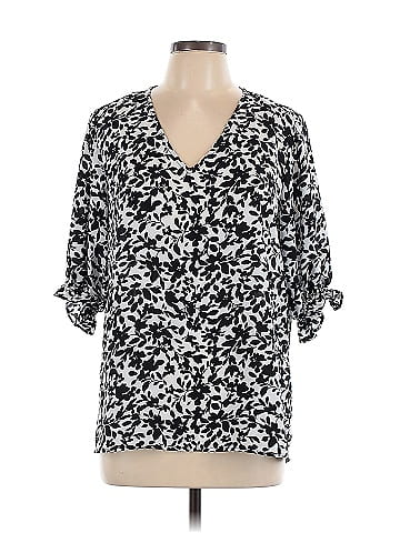 Well Worn 3/4 Sleeve Blouse (view 1)