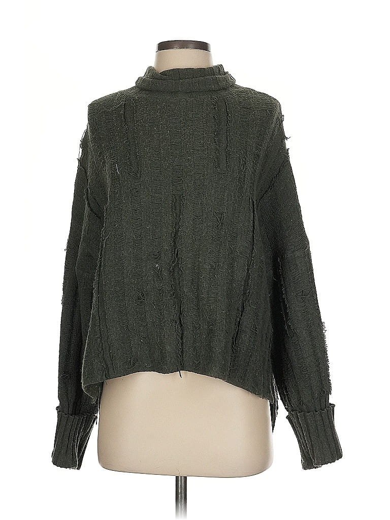 Pre-owned Gilli Turtleneck Sweater In Green
