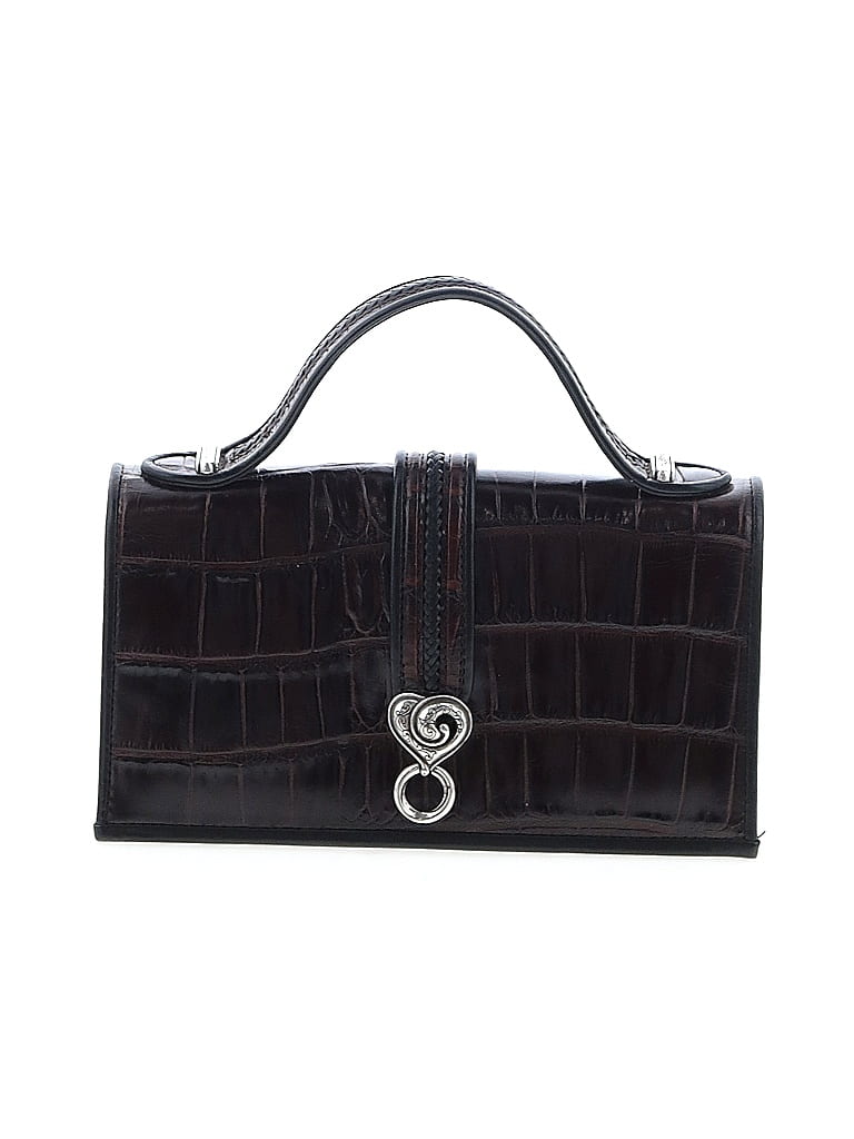 Brighton 100% Leather Burgundy Brown Leather Satchel One size - photo 1