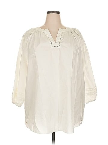 Lands' End 3/4 Sleeve Blouse (view 1)