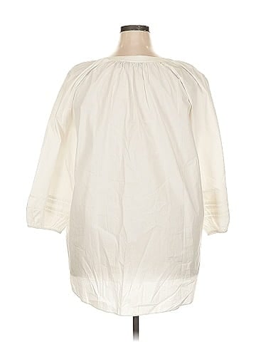 Lands' End 3/4 Sleeve Blouse (view 2)