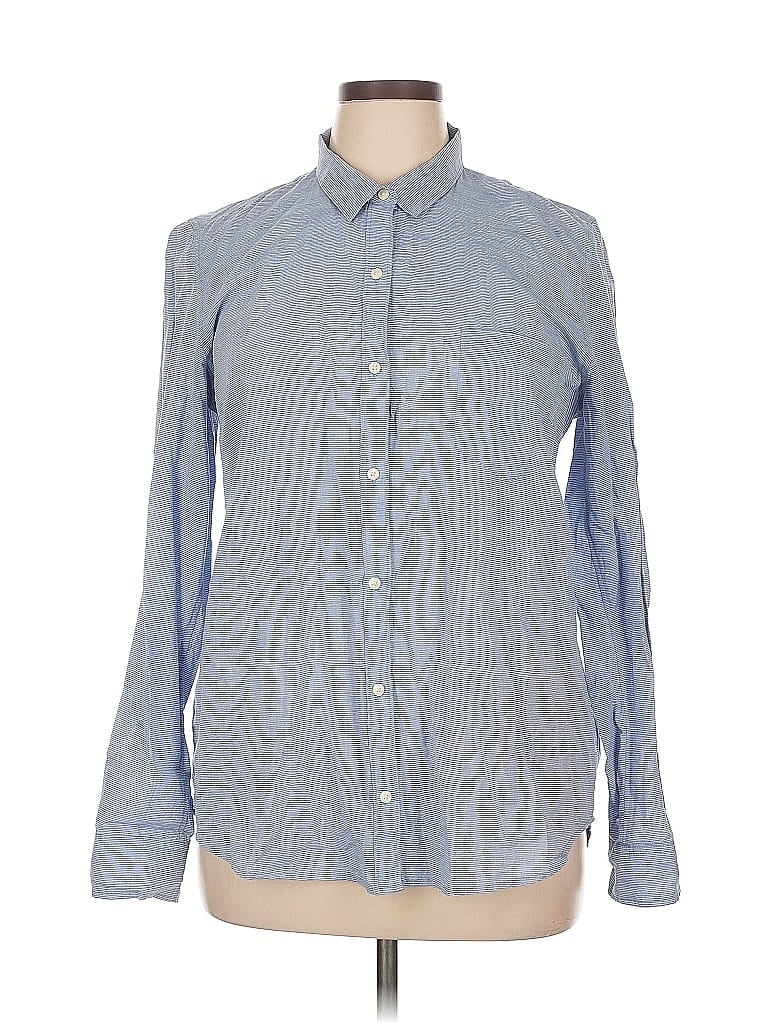 Pre-owned Gap Long Sleeve Button Down Shirt In Blue