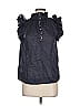 Sea New York 100% Ramie Black Sleeveless Blouse Size 8 - photo 1