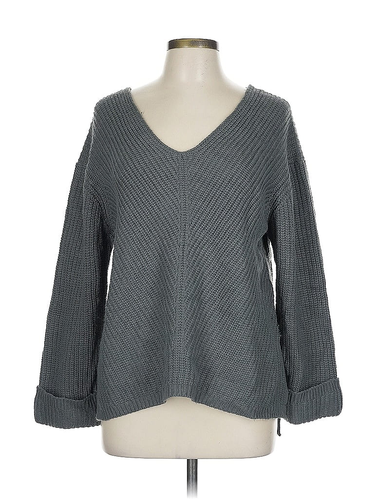 Pre-owned Cotton Emporium Pullover Sweater In Gray