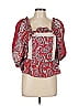 Sea New York 100% Cotton Red 3/4 Sleeve Blouse Size L - photo 1