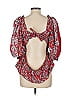 Sea New York 100% Cotton Red 3/4 Sleeve Blouse Size L - photo 2