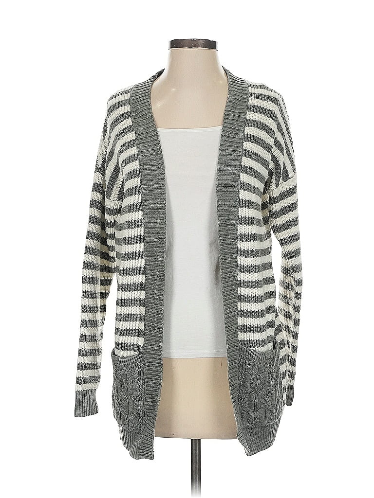 Pre-owned Express Cardigan Sweater In Gray