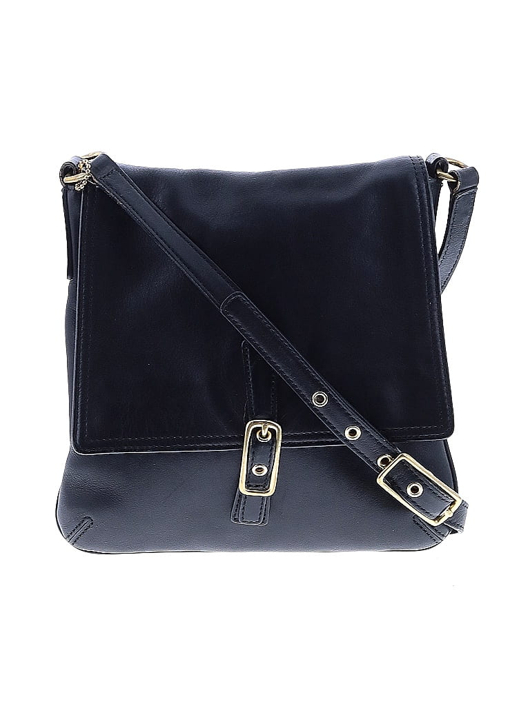 Coach 100% Leather Blue Black Leather Crossbody Bag One size - photo 1