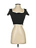 Zara Black Short Sleeve Top Size S - photo 1