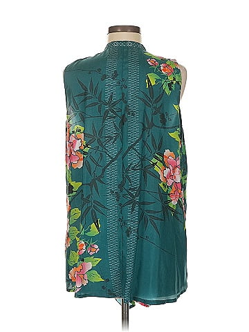 Johnny Was Sleeveless Silk Top (view 2)