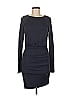 Cut25 100% Rayon Solid Black Blue Cocktail Dress Size L - photo 1