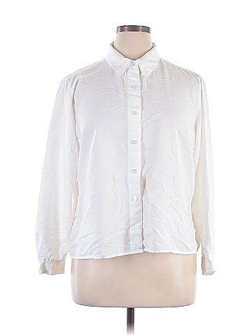 White Stag 3/4 Sleeve Button-Down Shirt (view 1)