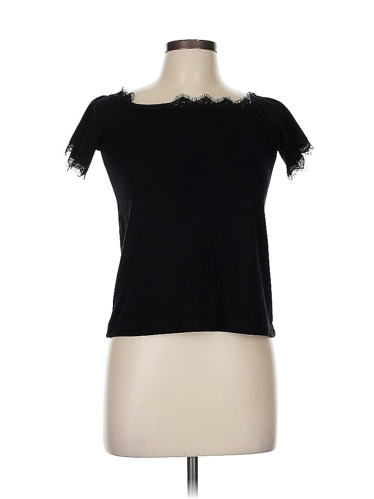 ASOS DESIGN Pre-owned Short Sleeve Top Black Sweetheart Neckline Tops