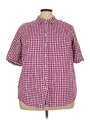 Woman Within Short Sleeve Button Down Shirt