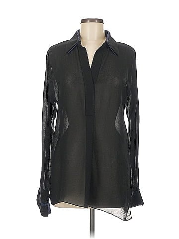 Elie Tahari Long Sleeve Silk Top (view 1)