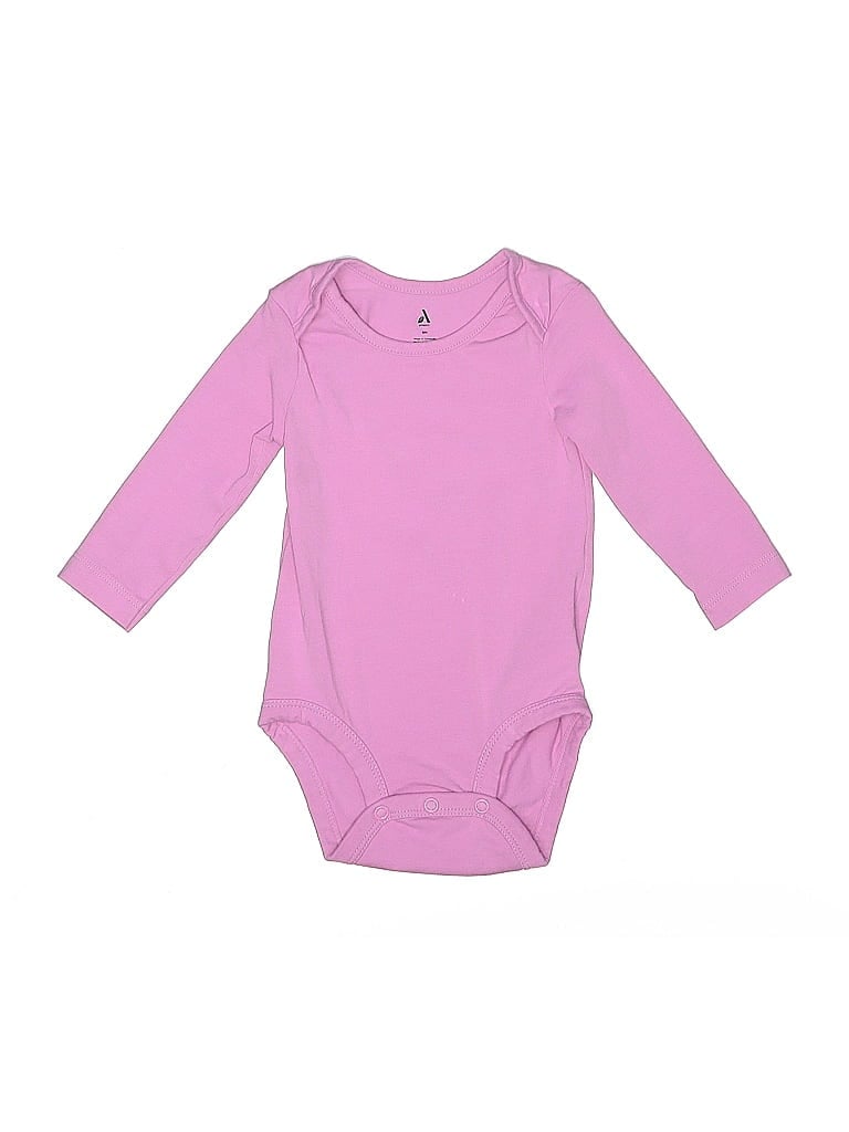 Pre-owned Amazon Essentials Babies' Long Sleeve Onesie In Pink