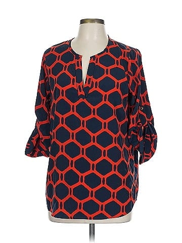 Peach Love 3/4 Sleeve Blouse (view 1)