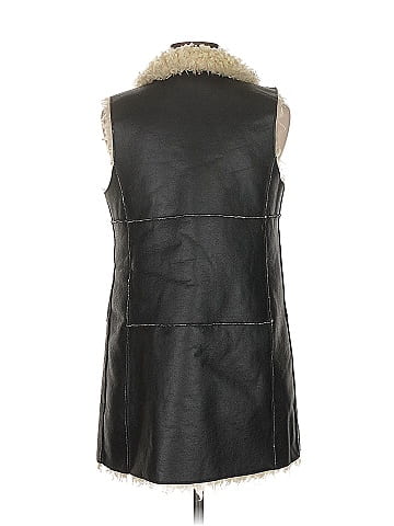 Zara Basic Faux Fur Vest (view 2)