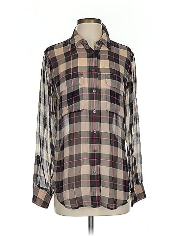 Equipment Long Sleeve Silk Top (view 1)