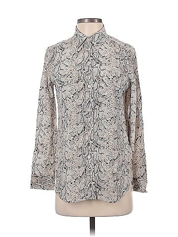 Equipment Long Sleeve Silk Top (view 1)